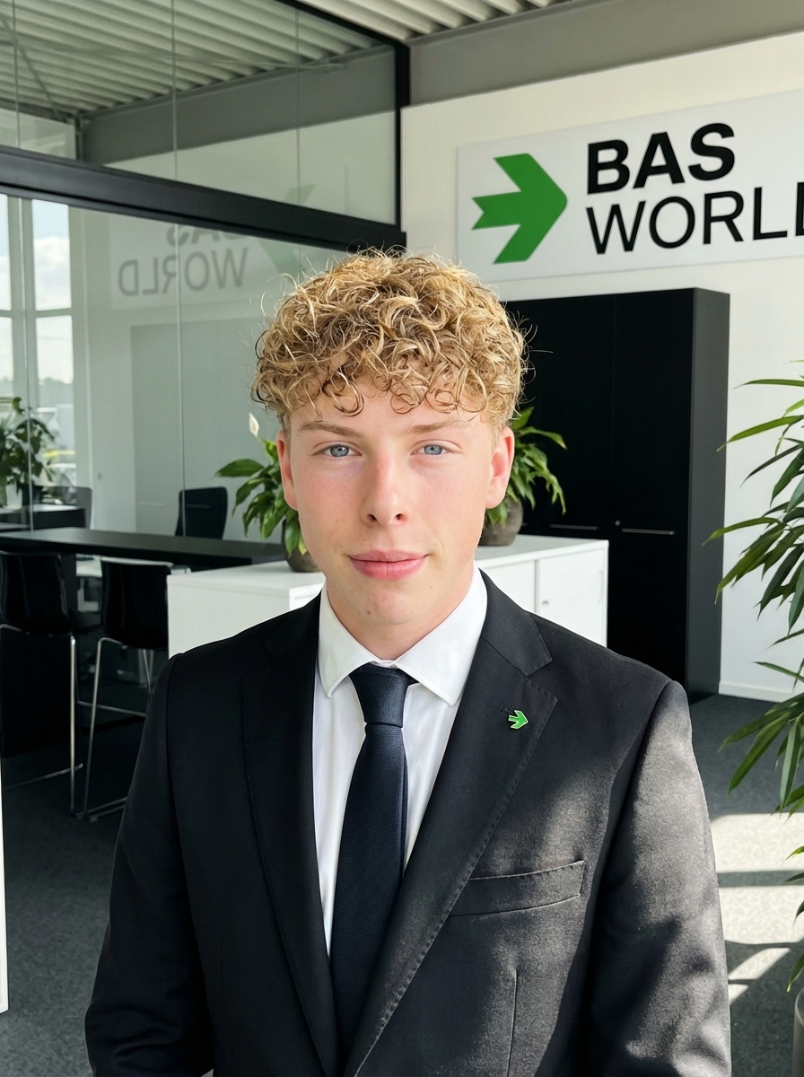 Portretfoto van Niek Minten, student Commerciële Economie en stagiair performance marketing bij BAS World